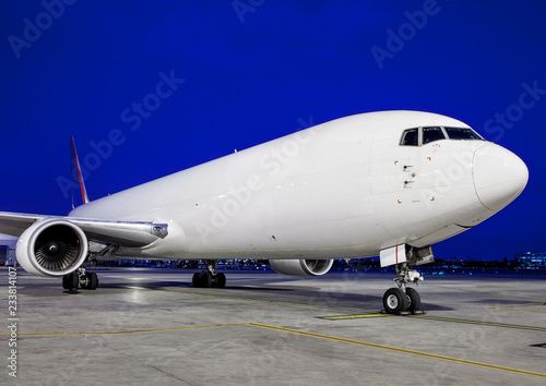Cargo plane in airport