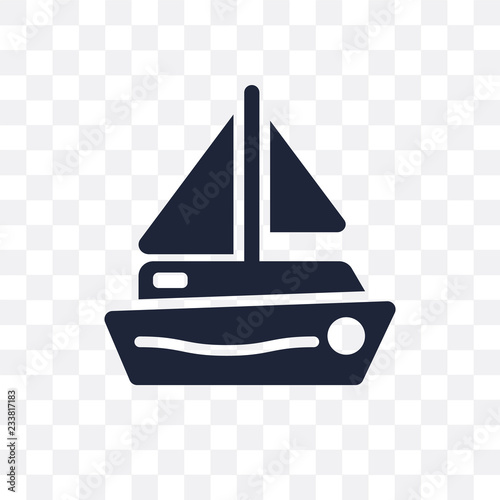scow transparent icon. scow symbol design from Nautical collection.