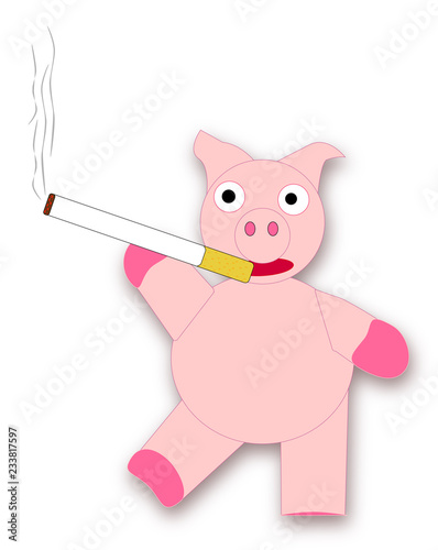 Smoking pig
