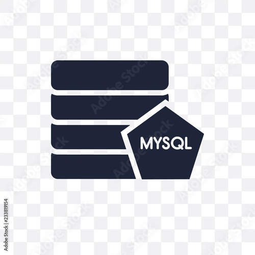 Mysql transparent icon. Mysql symbol design from Programming collection.