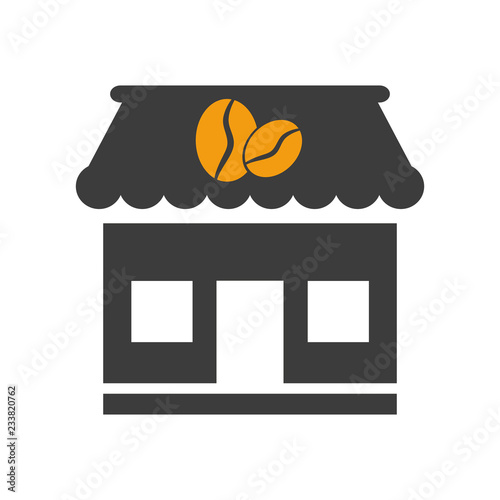 Cafe icon on white background.