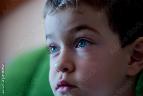 portrait of a boy closeup 