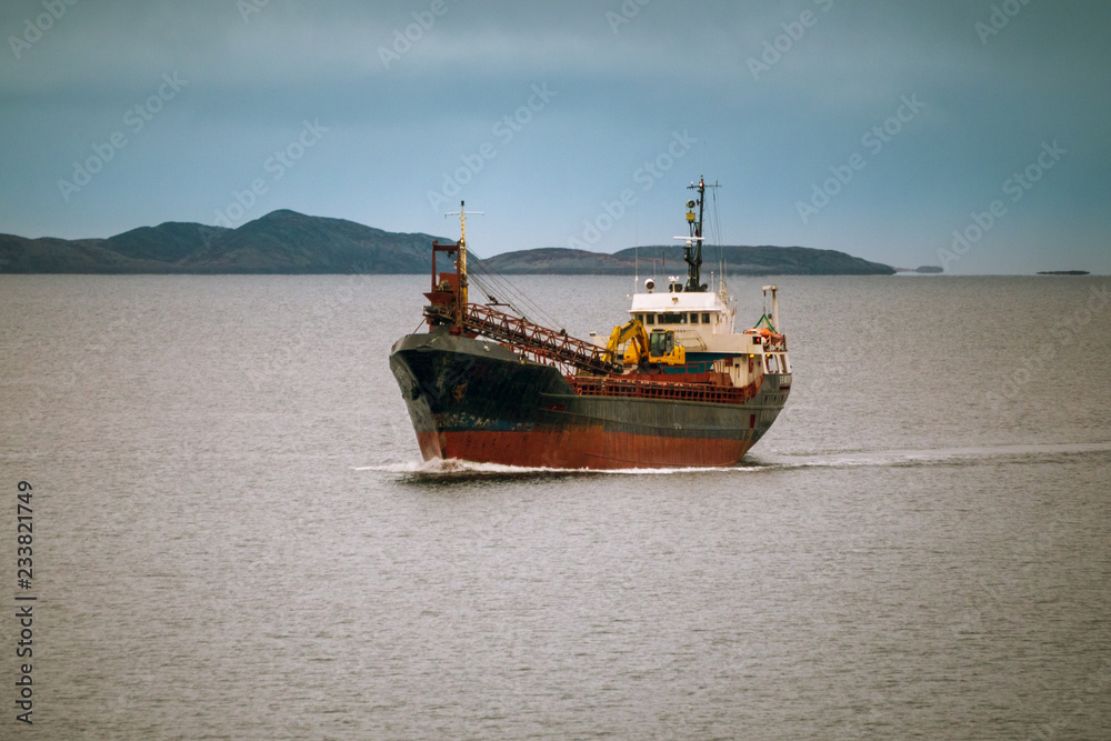 Norway water transportation during ice cold winter time Norway water transportation during ice cold winter time