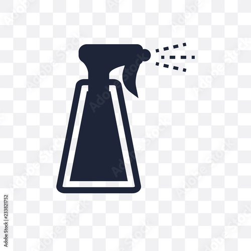 Water spray transparent icon. Water spray symbol design from Sew collection.