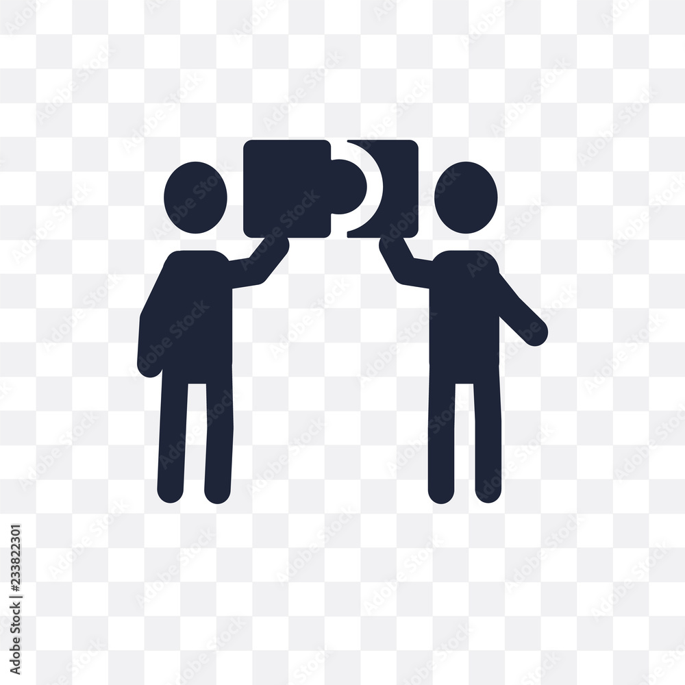 Cooperation transparent icon. Cooperation symbol design from Strategy collection.
