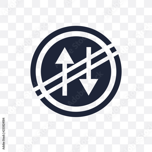 Prohibited way sign transparent icon. Prohibited way sign symbol design from Traffic signs collection.