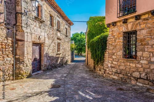 Narrow street in the city of Medinaceli. Soria Spain