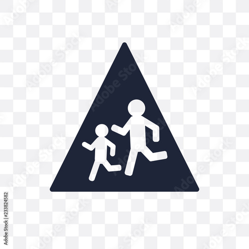 school ahead sign transparent icon. school ahead sign symbol design from Traffic signs collection.