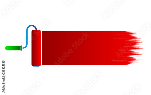 Paint roller icon. Vector illustration.
