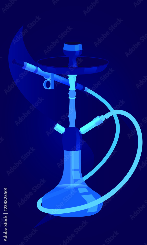 hookah flask cord bowl vector menu hookah flask cord bowl vector menu