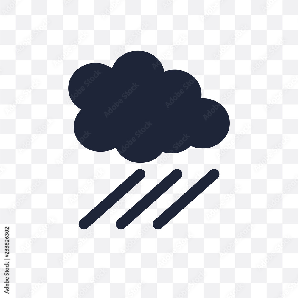 Downpour transparent icon. Downpour symbol design from Weather collection.