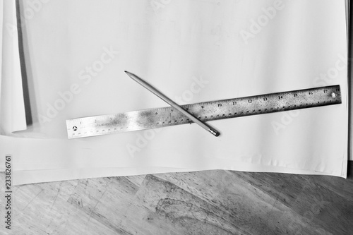 Billede på lærred drafting tools