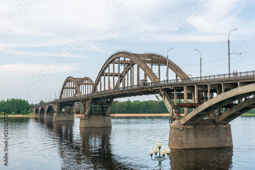 Bridge over the Volga river in Rybinsk © nsdpower