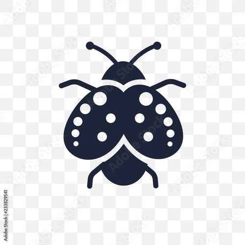Ladybug transparent icon. Ladybug symbol design from Animals collection.