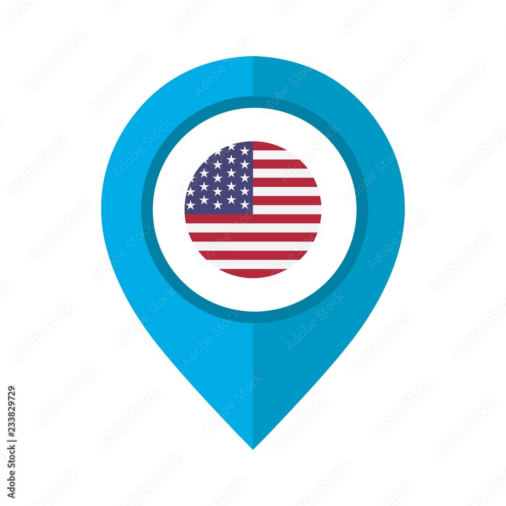 illustration of USA location map. Travel destination icon. illustration of USA location map. Travel destination icon.