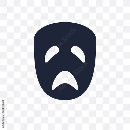 tragedy transparent icon. tragedy symbol design from Cinema collection.