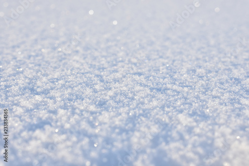 close up of sparkling snow