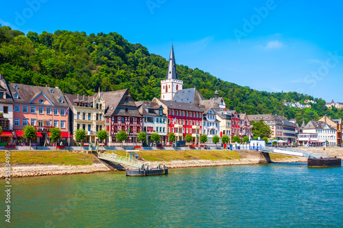 Sankt Goar town in Germany photo