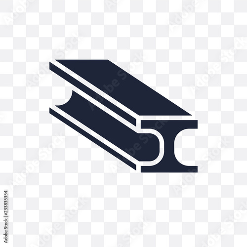 Beam transparent icon. Beam symbol design from Construction collection.