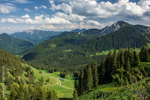 Dramatic mountain landscape from top of Wallberg in Germany © Simon