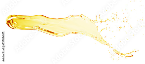 oil splash isolated on a white background