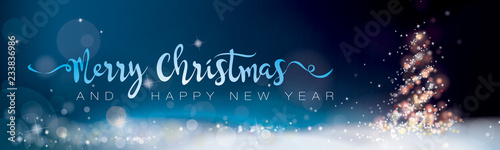 MERRY CHRISTMAS AND HAPPY NEW YEAR_BANNER photo