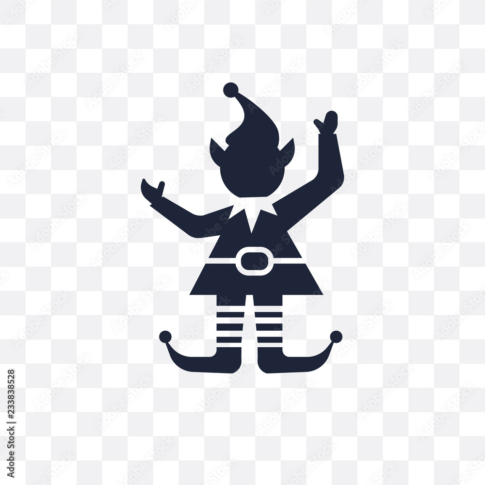 Elf transparent icon. Elf symbol design from Fairy tale collection. Elf transparent icon. Elf symbol design from Fairy tale collection.