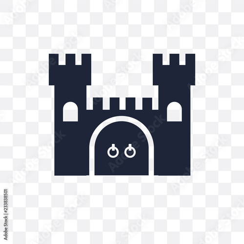 Castle transparent icon. Castle symbol design from Fairy tale collection.