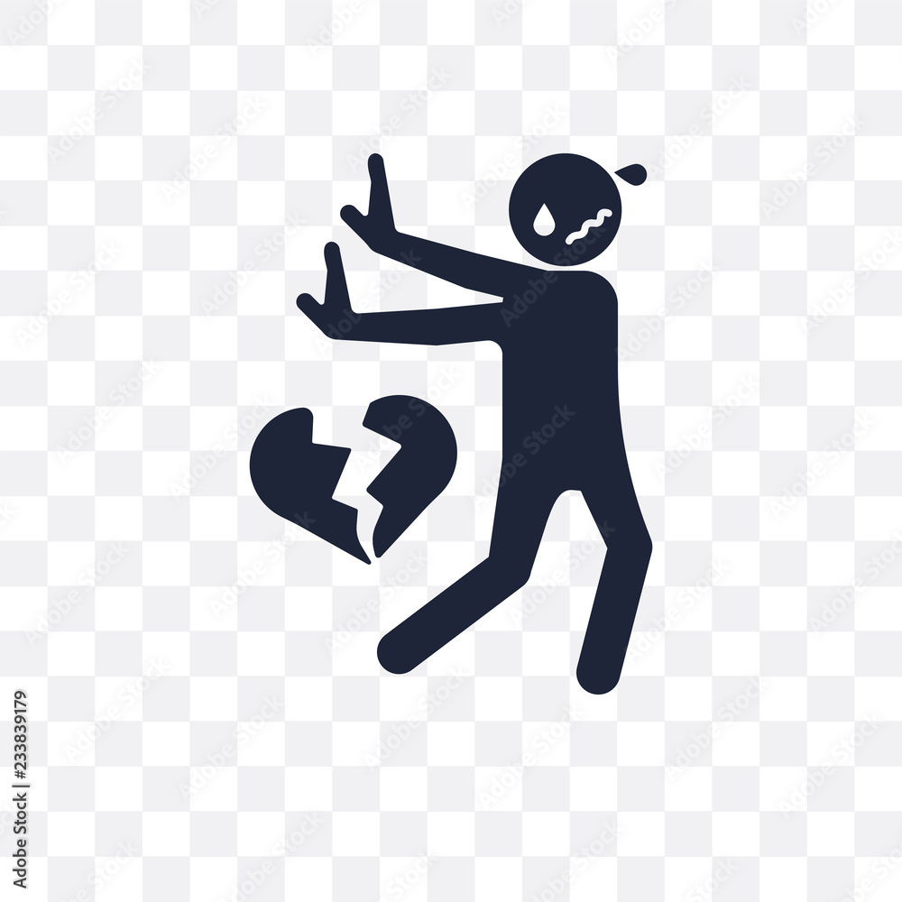 guilty human transparent icon. guilty human symbol design from Feelings