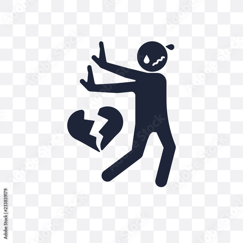 guilty human transparent icon. guilty human symbol design from Feelings collection.