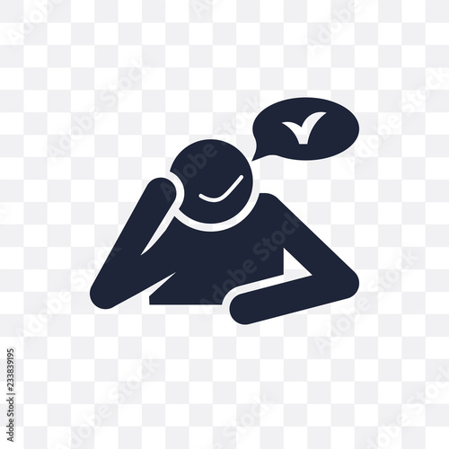 heartbroken human transparent icon. heartbroken human symbol design from Feelings collection.