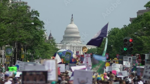 Protesters in Washington D.C. photo