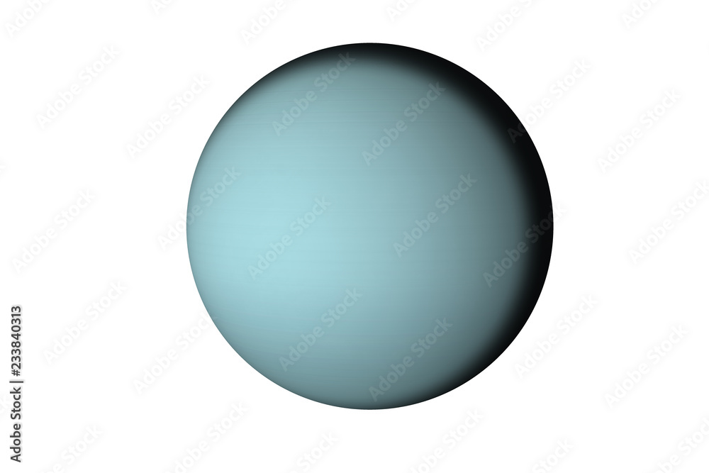Planet Uranus of solar system isolated. Fiction blue planet. Elements of this image furnished by NASA. Planet Uranus of solar system isolated. Fiction blue planet. Elements of this image furnished by NASA.