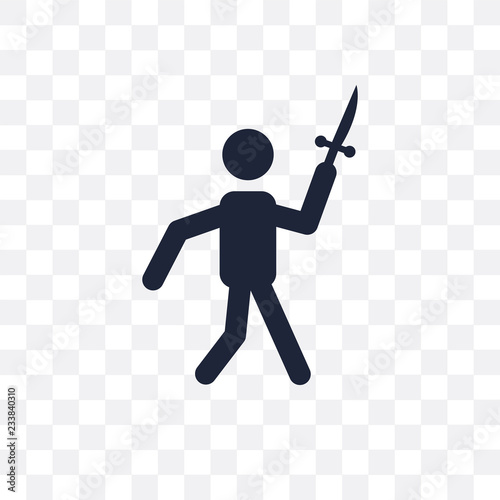 Knife Throwing transparent icon. Knife Throwing symbol design from Circus collection.