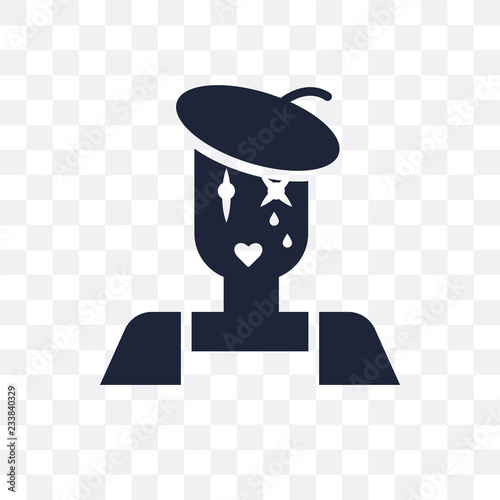Mime transparent icon. Mime symbol design from Circus collection.
