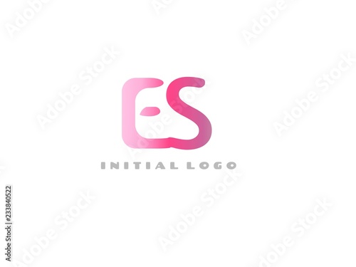 ES Initial Logo for your startup ventur