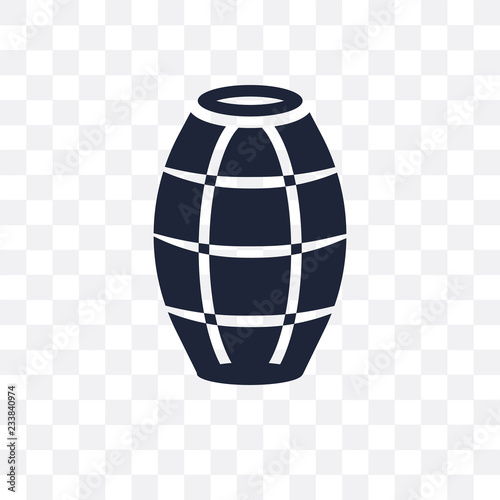 Barrel transparent icon. Barrel symbol design from Desert collection.