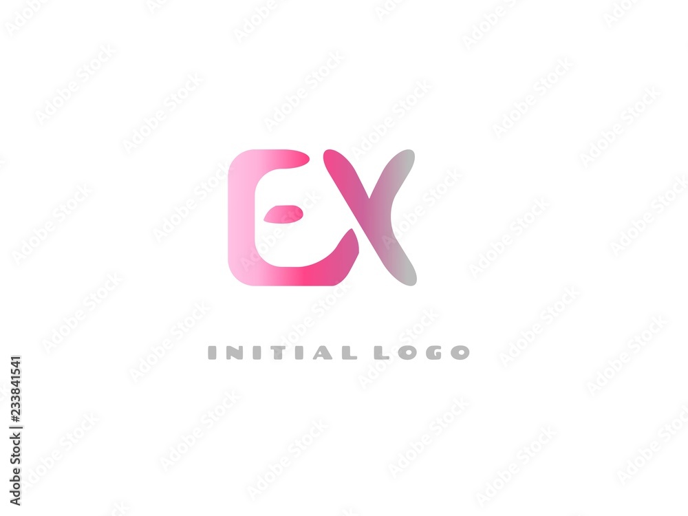 EX Initial Logo for your startup ventur