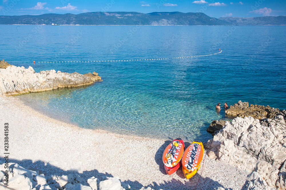 Naklejka premium Chorwacja, Istria, Rabac, plaża