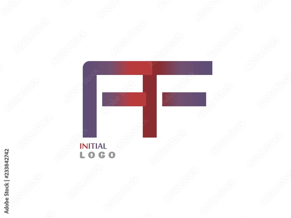 Obraz premium FF Initial Logo for your startup ventur