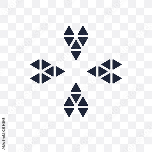 Ornamental rotating polygonal transparent icon. Ornamental rotating polygonal symbol design from Geometry collection.