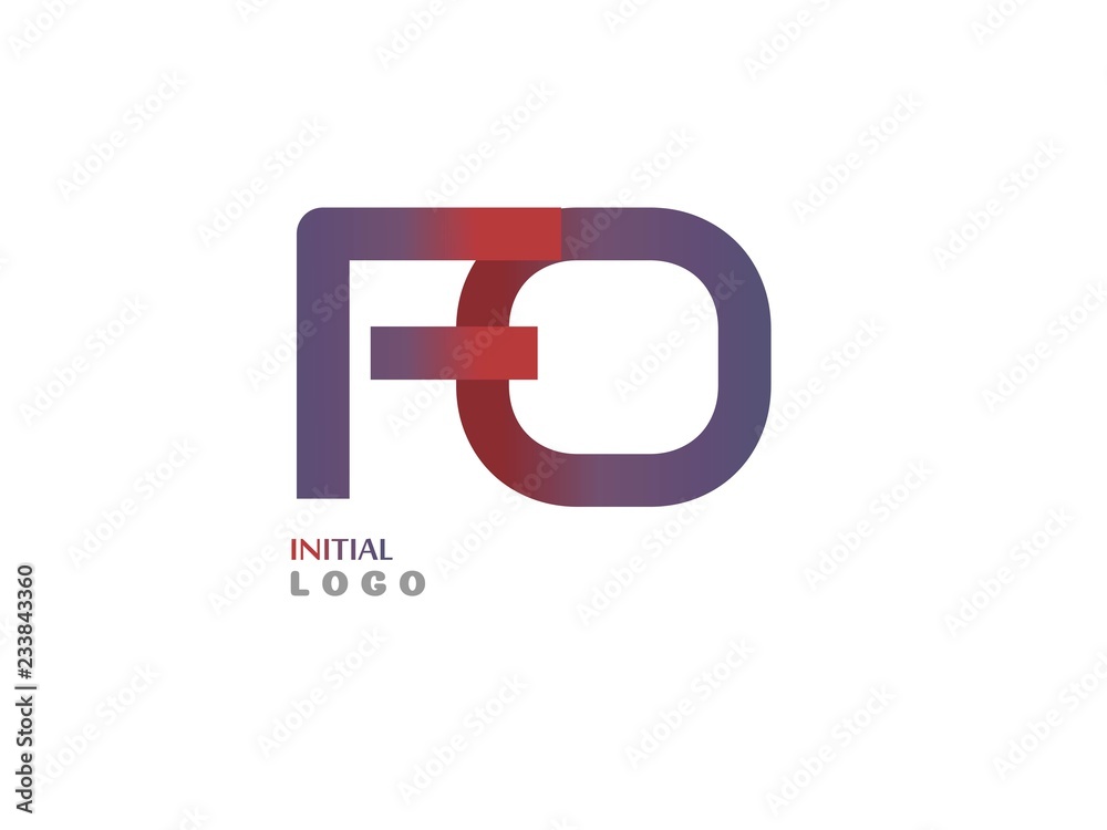 FO Initial Logo for your startup ventur FO Initial Logo for your startup ventur
