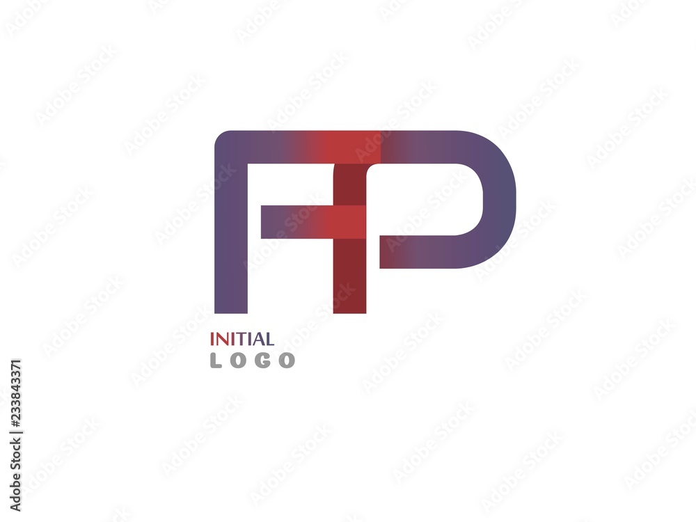 Obraz premium FP Initial Logo for your startup ventur