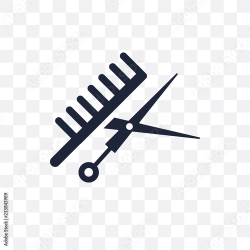 Barbershop transparent icon. Barbershop symbol design from Hotel collection.