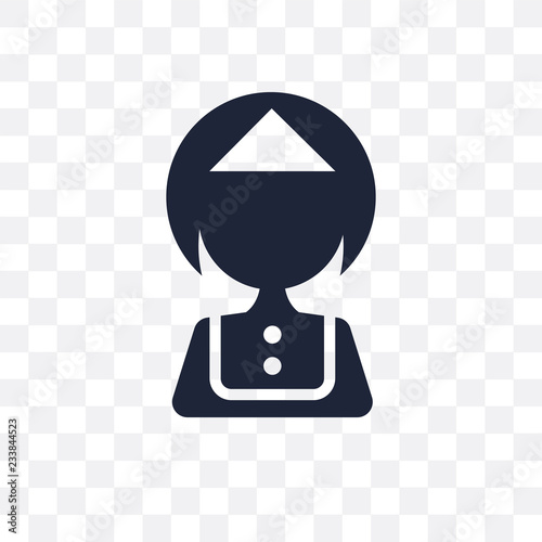 Servant transparent icon. Servant symbol design from Hotel collection.