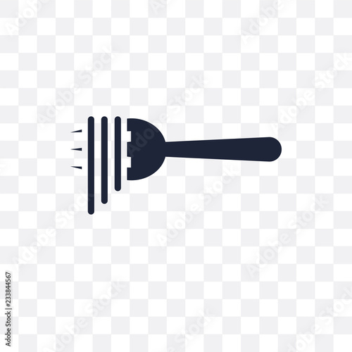 Spaghetti transparent icon. Spaghetti symbol design from Restaurant collection.