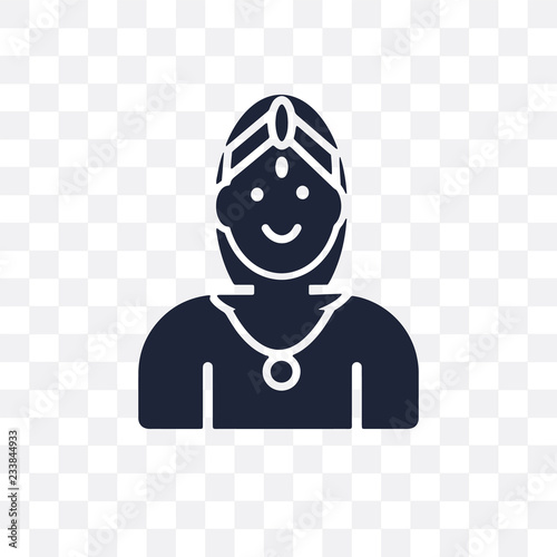 Chandra transparent icon. Chandra symbol design from India collection.