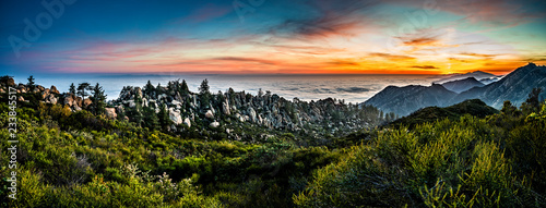 The Rock Garden of Santa Barbara, California up above the city in Los Padres National Forest. 