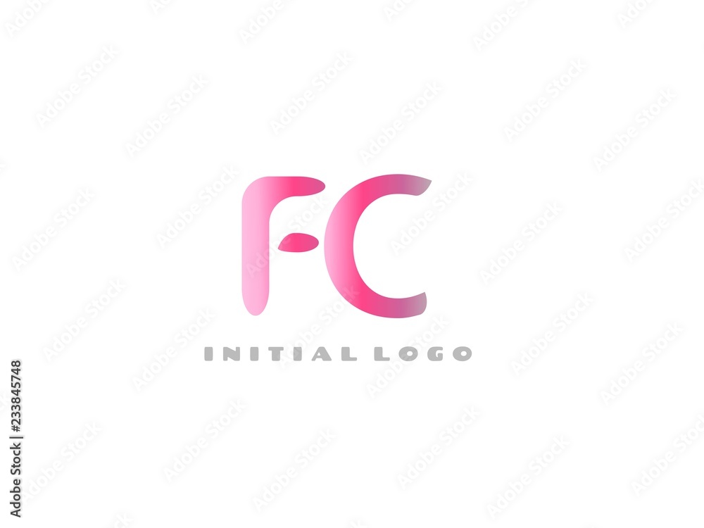 FC Initial Logo for your startup venture FC Initial Logo for your startup venture