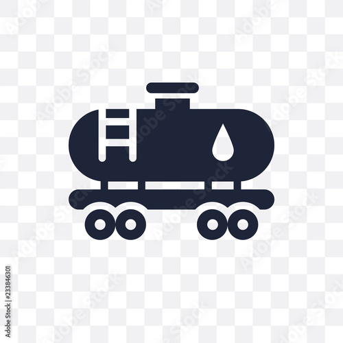 Tank wagon transparent icon. Tank wagon symbol design from Industry collection.